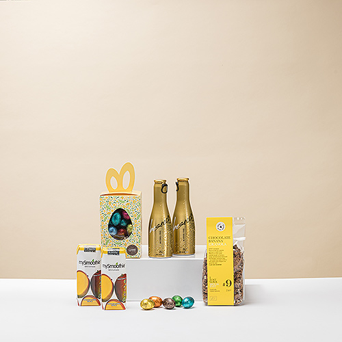 Easter Breakfast with Non-Alcoholic Sparkling Wine