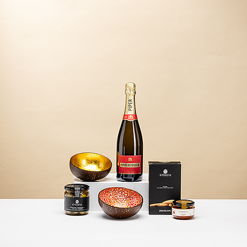 Piper-Heidsieck Champagne & Apero Gift Set P'Tit Pot Red