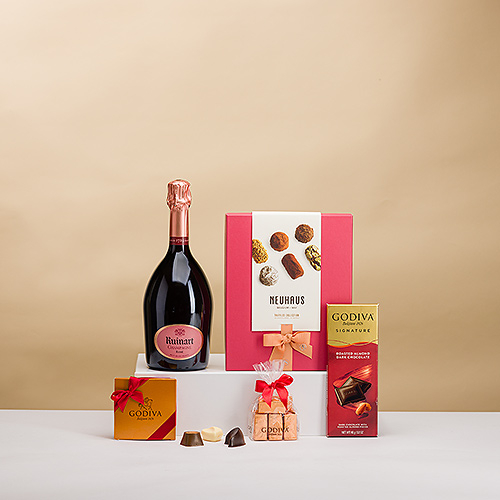 Ruinart Rose Champagne with Truffles & Chocolates