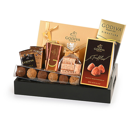 Godiva Black & Gold Gift Tray