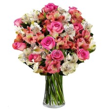 Roses and alstroemeries bouquet (Basic)