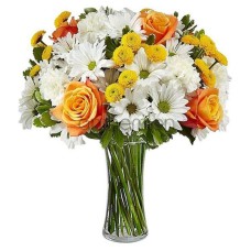 Alcmene with white and yellow flowers (Basic)