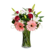 Markella with gerberas and lilies (Basic)