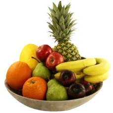 Ceramic Plate With Seasonal Fruits