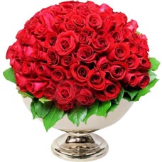 Arrangement Of 100 Red Roses