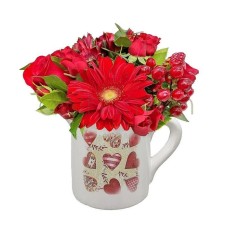 Romantic ceramic jug