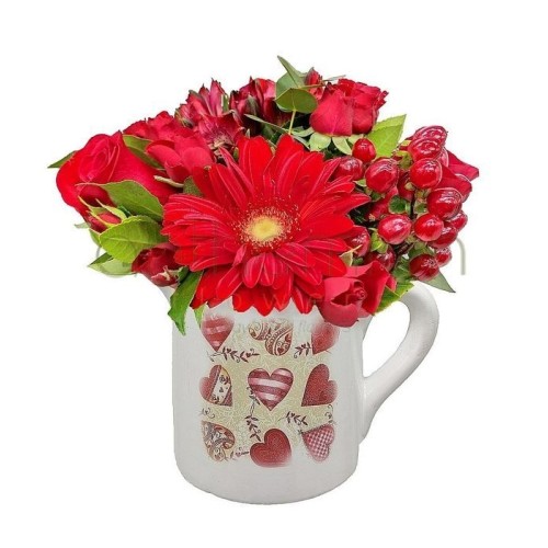 Romantic ceramic jug