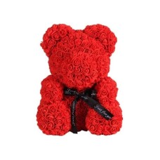 Artificial Red rose teddy bear 45 cm