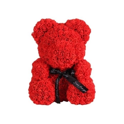 Artificial Red rose teddy bear 45 cm