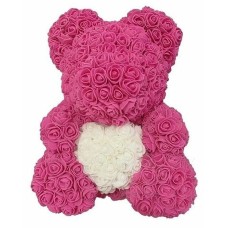 Pink Xl Rose Teddy Bear With Heart 70 Cm/ 28