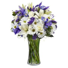 Bouquet in white|blue (Basic)
