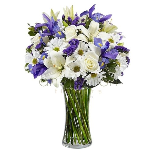 Bouquet in white|blue (Basic)