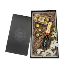 Moet gift box and chocolates