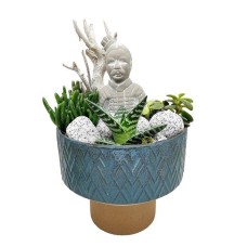 Ceramic succulent arrangement
