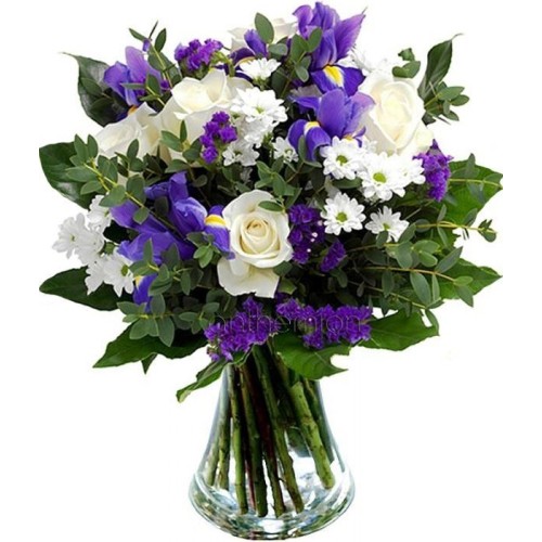 Blue and white bouquet (Basic)