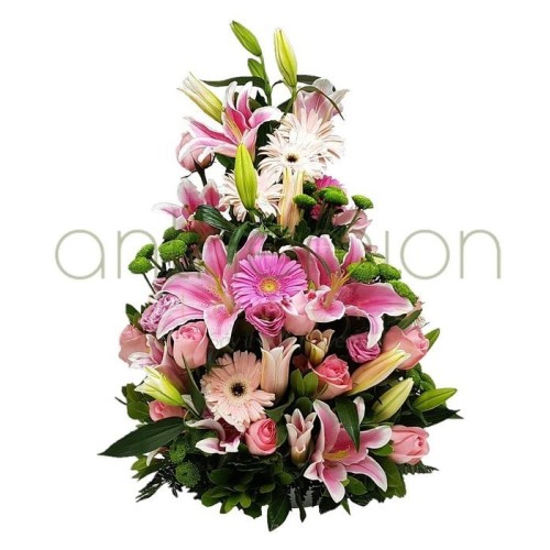 Pink tall arrangement (Basic)