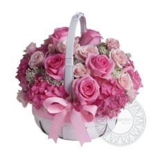 Arrangement In Pink And Fuchsia Shades (medium)