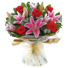 Stunning Roses And Lilies (large)
