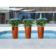 Cilindro Pinstriped Self-Watering Pot