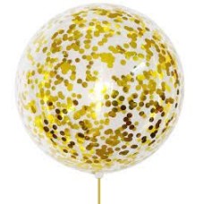 60cm Round Latex ~ Confetti (Float time 3+ days)