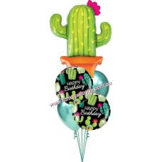 Cactus Birthday Balloon Bouquet
