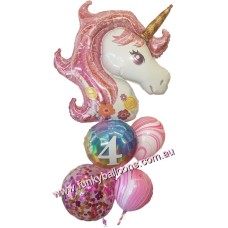 Bespoke Unicorn Balloon Bouquet