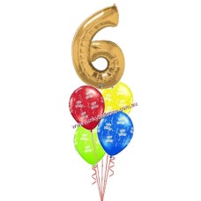 Big Single Number Birthday (Choose Age & Colour)