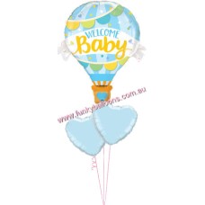 Blue Welcome Baby Balloon Bouquet
