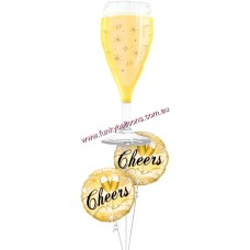 Cheers Champagne Glass Bouquet
