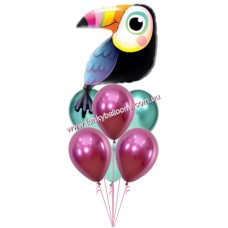 Colourful Toucan Balloon Bouquet