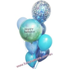 Bespoke Personalised Orbz Balloon Bouquet