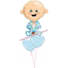 Cute Baby Boy Hearts Bouquet