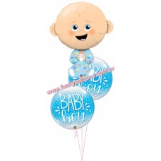 Cute Little Blessing Boy Balloon Bouquet