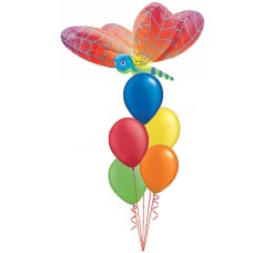 Rainbow Dragonfly Balloon Bouquet