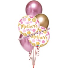Gold + Pink Chrome Mothers Day Bouquet