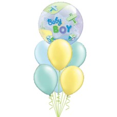 Baby Boy Bubble + Pastels Bouquet