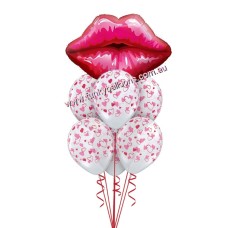 Big Red Kissey Lips Bouquet