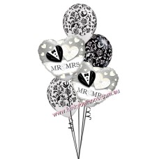 Mr + Mrs Damask Bouquet
