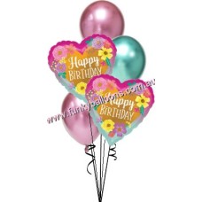 Painted Flowers Birthday Bouquet