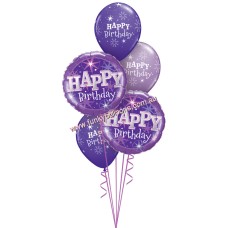 Quartz Purple Happy Birthday Bouquet