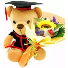 Convocation Set 04 (Convocation Bear + 3 Stalks Sunflowers)