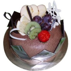 Chocolate Delight with Flower Hand Bouquet (Half Kg)