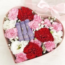Mothers Day Gift Box 02 (Flowers with banknotes(RM150))