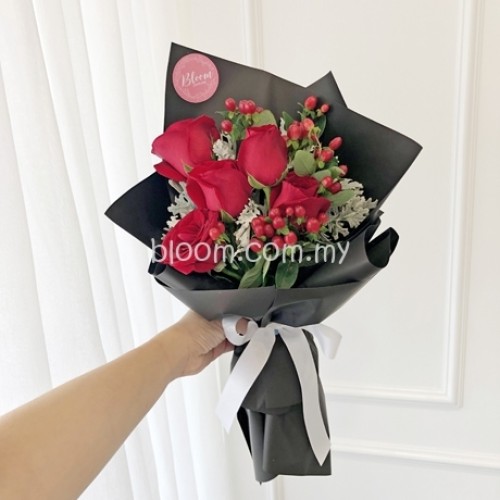Valentine Special Promotion 03 (5 stalks red roses)