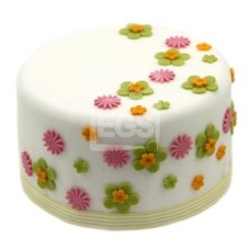 Flower Duet Cake (10 Inch Flower Duet Cake) Flower Duet Cake (10 Inch Flower Duet Cake)