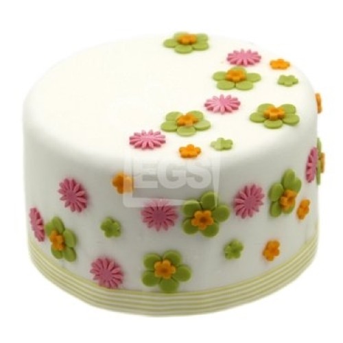 Flower Duet Cake (10 Inch Flower Duet Cake)