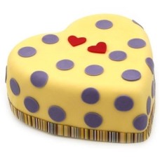 Hearts and Dots Cake (10 Inch Hearts and Dots Cake)