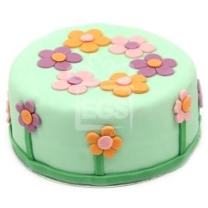 Peonies Birthday Cake (10 Inch Peonies Birthday Cake)