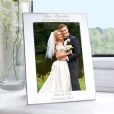 Personalised Silver Happily Ever After Photo Frame