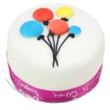 Balloon Celebration Cake For Girl (10 Inch Balloon Celebration Cake For Girl)
